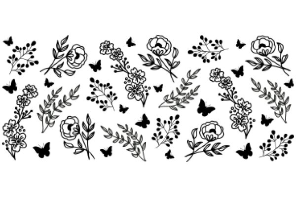 Floral and Butterfly Pattern