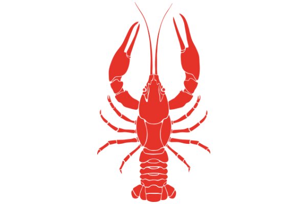 Vivid Red Lobster Illustration