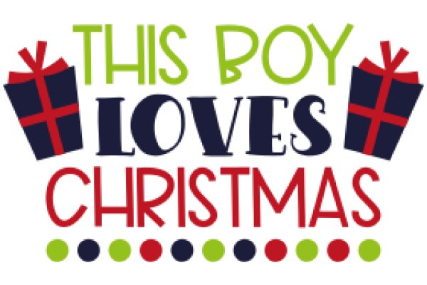 This Boy Loves Christmas: A Festive Logo for the Holiday Season