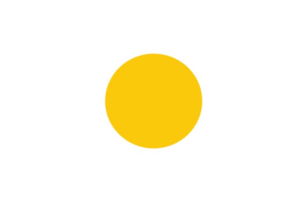 A Solid Yellow Circle on a White Background