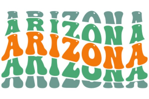 Colorful Typography Art: Arizona