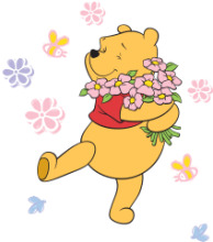 Winnie the Pooh: A Delightful Day with Flowers and Butterflies