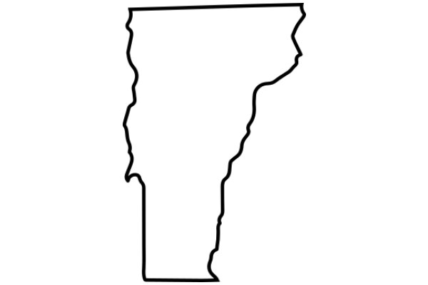 Simplified State Outline: A Graphic Representation of a State's Boundaries