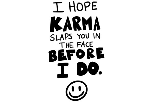 Hope Karma Slaps You in the Face Before I Do.