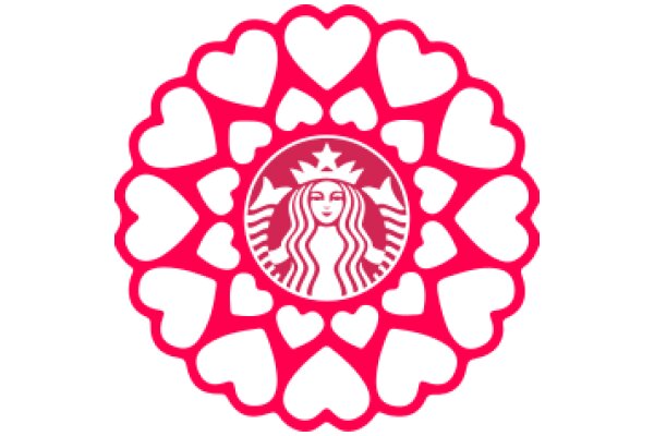 Starbucks Logo with a Heart-Shaped Frame