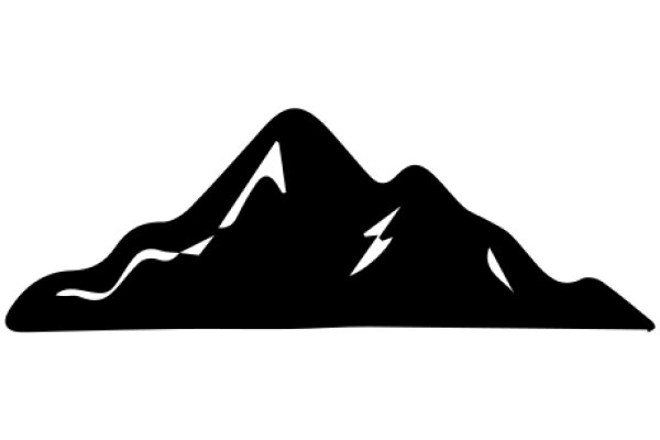 Simplistic Mountain Silhouette