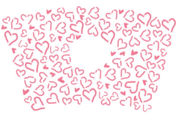 A Collection of Pink Heart Doodles