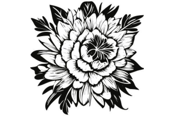 Stylized Floral Design: A Artwork