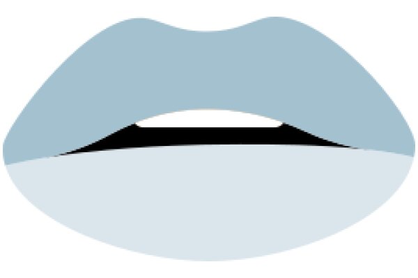 A Close-up of a Blue Mouth with a Black Lip