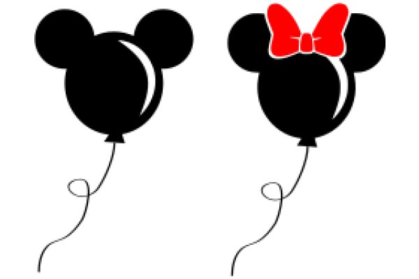 A Playful Pair: Mickey Mouse Balloons