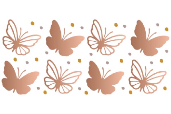 A Delicate Pattern of Butterflies and Flowers