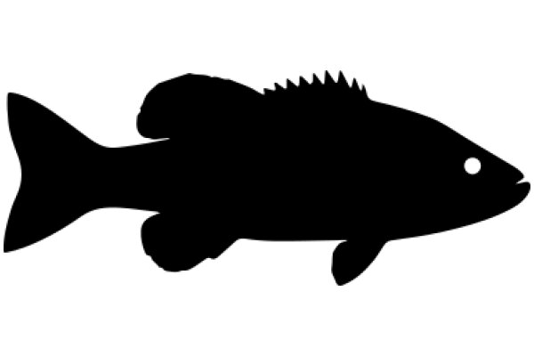 Silhouette of a Fish: A Simple yet Captivating Artwork