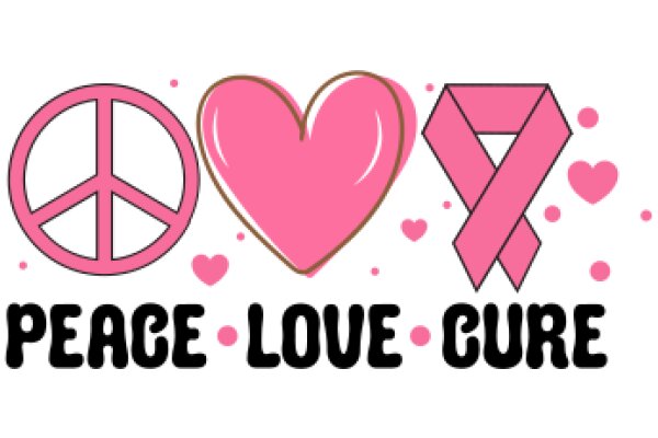 Peace, Love, and Cure: A Graphic Design for Breast Cancer Awareness