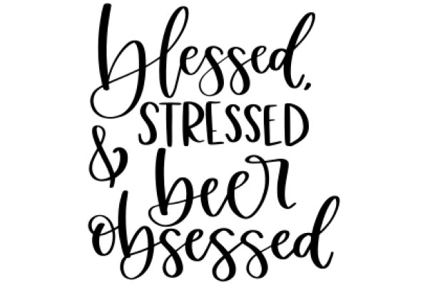 Inspirational Quote: Blessed, Stressed, and Beer Obsessed