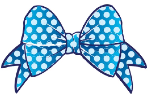 Stylish Blue Polka Dot Bowtie