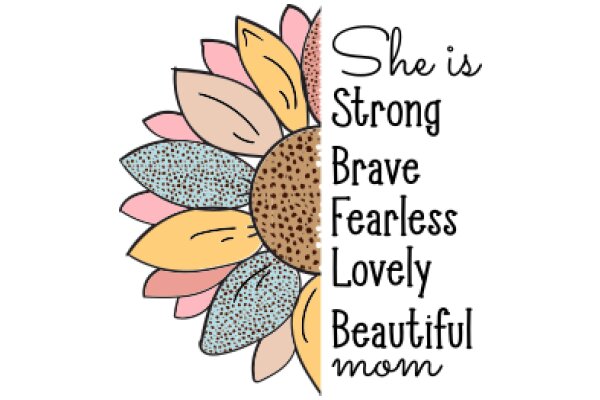 She is Strong, Brave, Fearless, Lovely, Beautiful, Mom