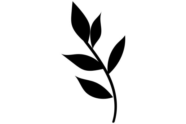 Simplistic Leaf Silhouette