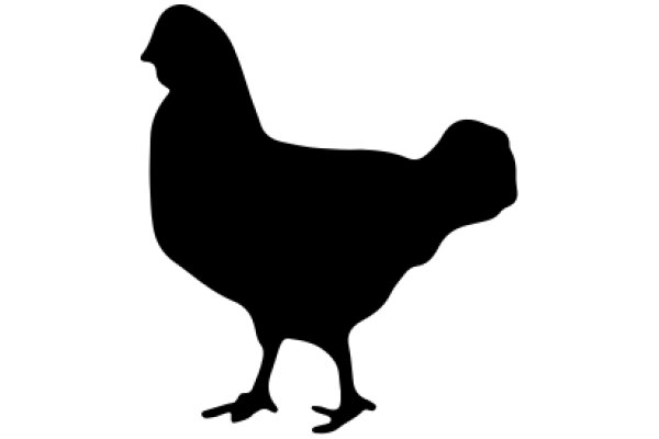 Silhouette of a Rooster: A Symbol of Rural Life and Farming