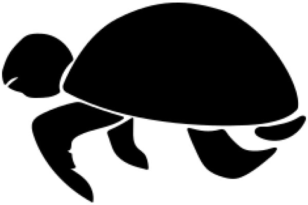 A Silhouette of a Turtle