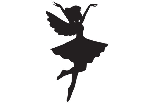 Silhouette of a Ballerina in Flight