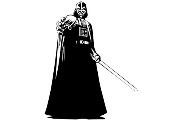 Darth Vader's Iconic Stance: A Illustration