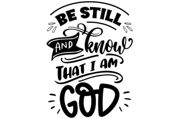 Be Still and Know That I Am God