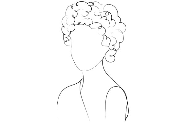 A Portrait of a Person with Curly Hair