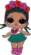 An Adorable Animated Character with a Flower Crown and a Green Skirt