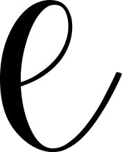 Elegant Typography: A Black and White Letter 'E'