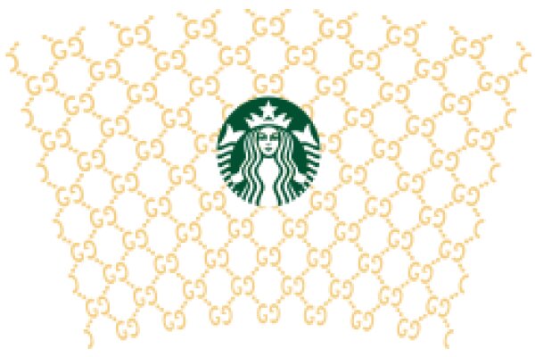 Starbucks Logo Surrounded by Gold Gs