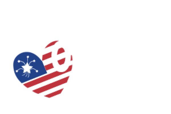 United States Flag and Heart Symbol