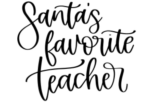 Santa's Favorite Teacher: A Festive Holiday Greeting