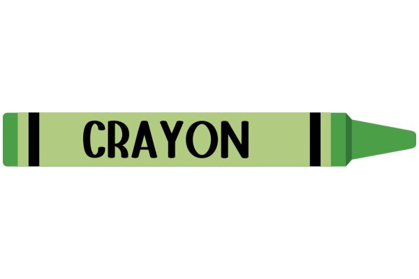 Crayon with the Word 'Crayon' on It