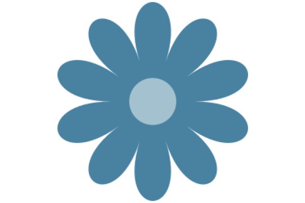 Stylized Blue Flower Logo