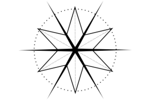 Geometric Art: A Starburst Design