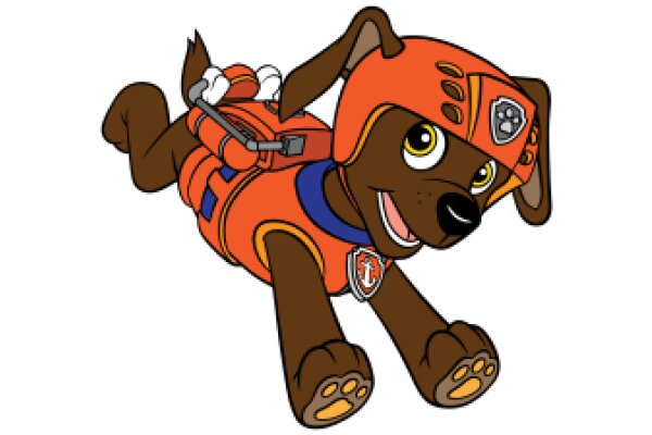 Adventures of a Doggy Hero: A Fun and Friendly Cartoon Character