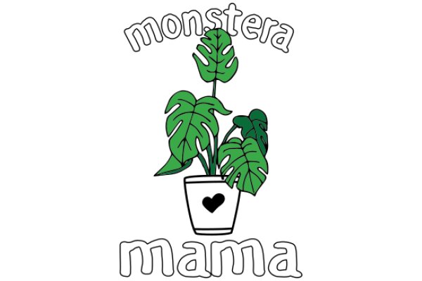 Monstera Mama: A Playful Tribute to Motherhood and Nature's Beauty