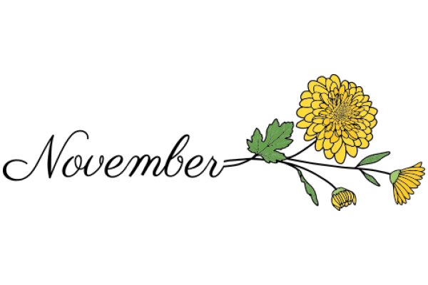 November's Emblem: A Flowery Celebration of the Month