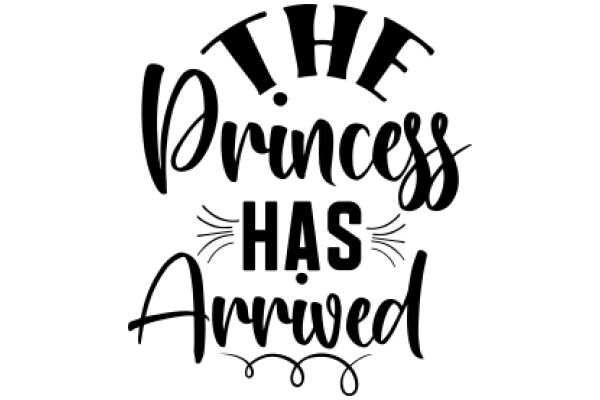 The Princess Has Arrived: A Playful Welcome Sign