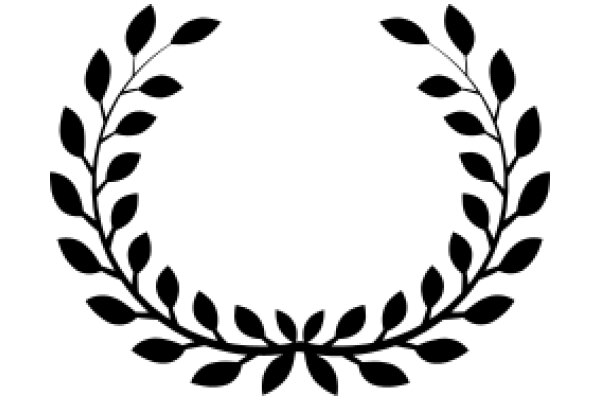 Elegant Black Laurel Wreath