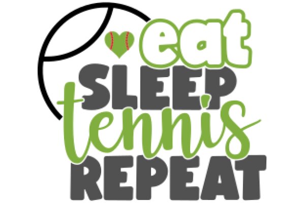 Eat, Sleep, Tennis, Repeat: A Graphic Design for a Tennis-Themed Restaurant