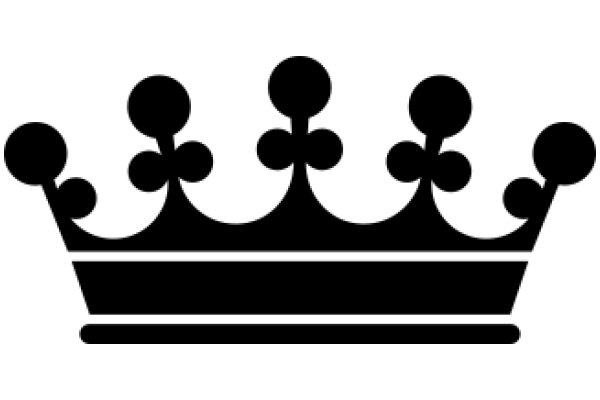 Elegant Black Crown Icon