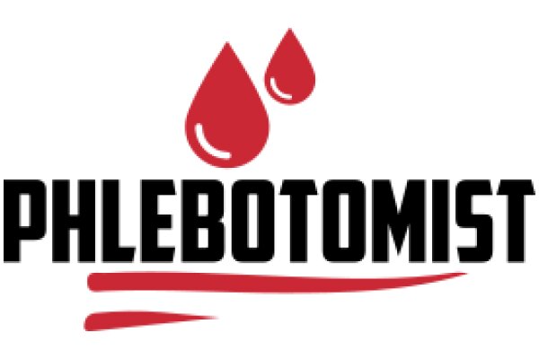 Phlebotomist Logo with Drops of Blood