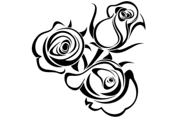 Stylized Floral Design in