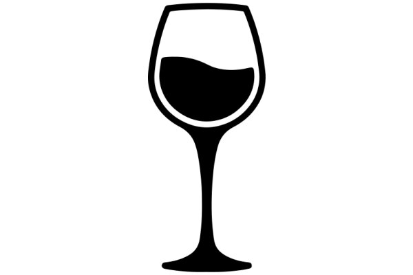 Simplistic Wine Glass Icon