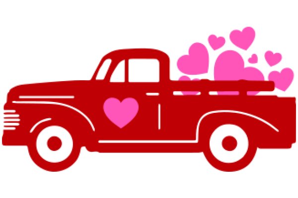 Red Truck with Pink Hearts: A Symbol of Love and Strength