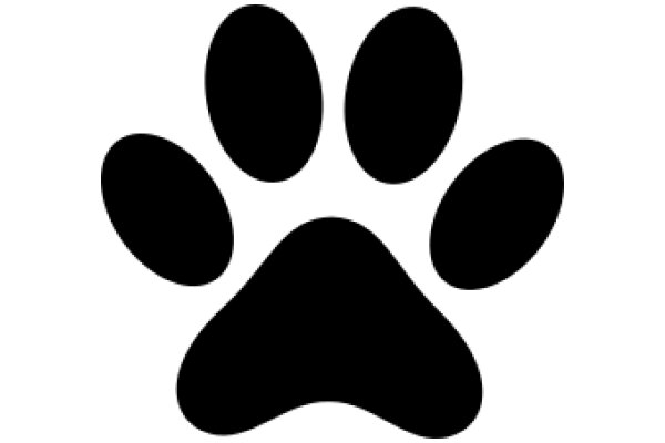 Simplistic Paw Print Icon