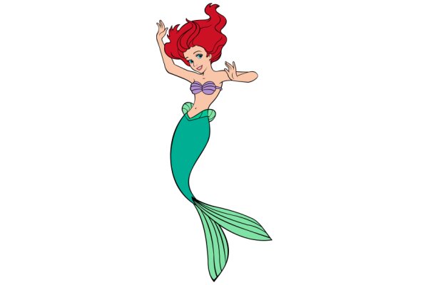 A Mermaid's Dance: A Cartoon Illustration