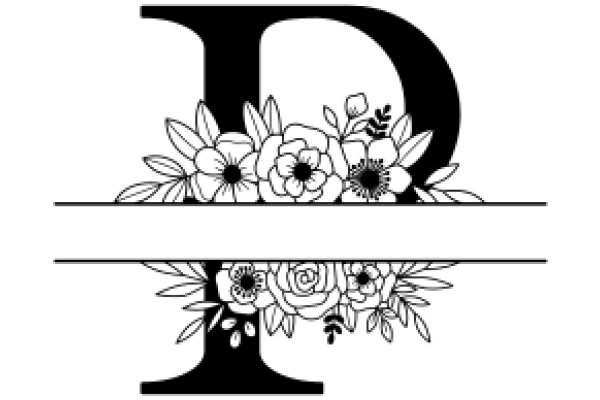 Elegant Flower Arrangement with Letter 'D'