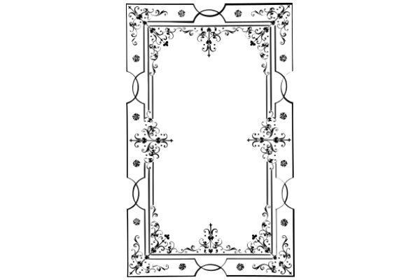 Elegant Frame with Floral Design